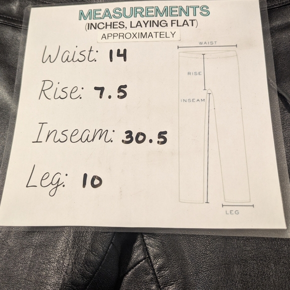 Whet Blu Black Lace-Up Leather Pants Size 6 - Picture 10 of 10